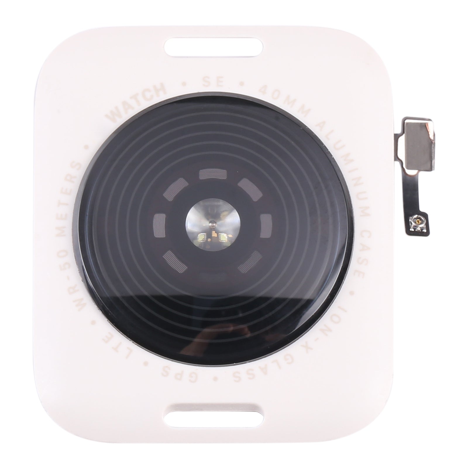 Glass Back Cover With Wireless Charging Coil For Apple Watch Series SE 2022 40mm GPS Edition(Starlight Color)