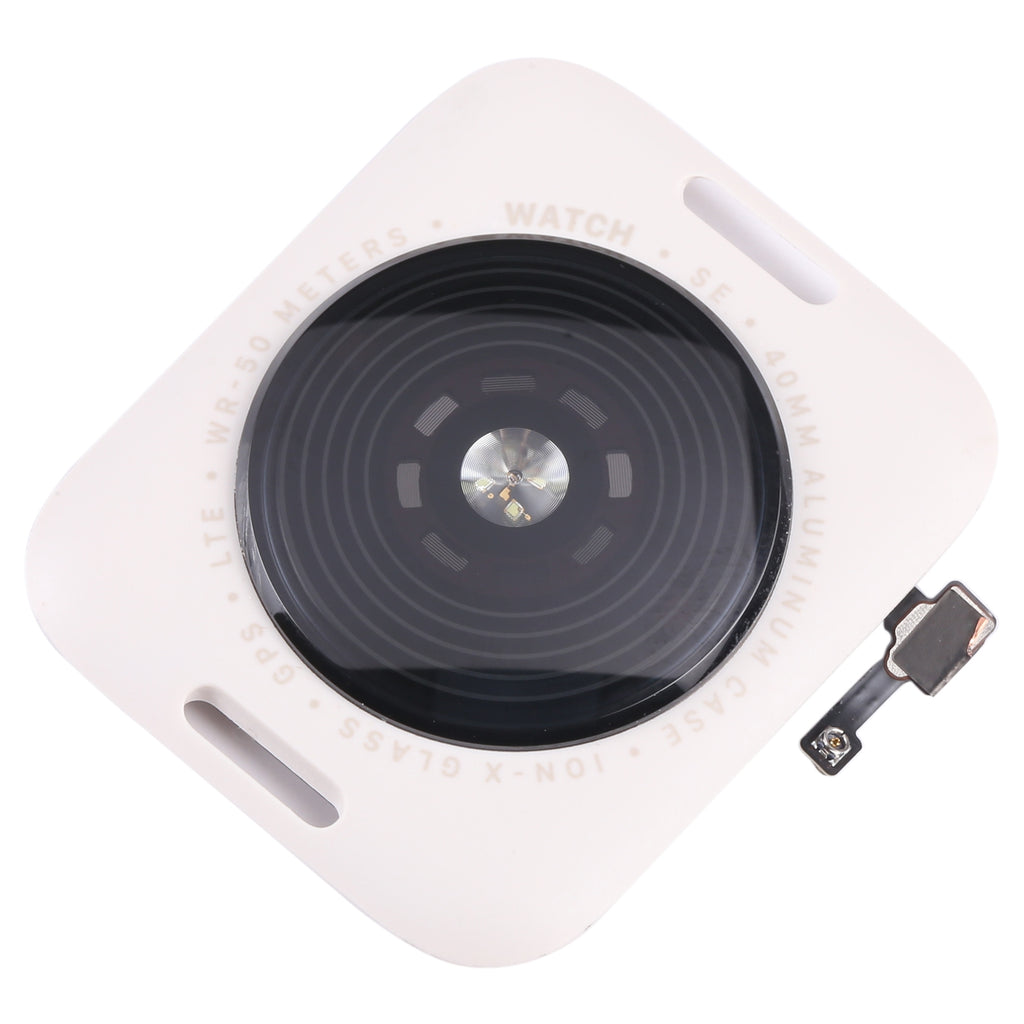 Glass Back Cover With Wireless Charging Coil For Apple Watch Series SE 2022 40mm GPS Edition(Starlight Color)