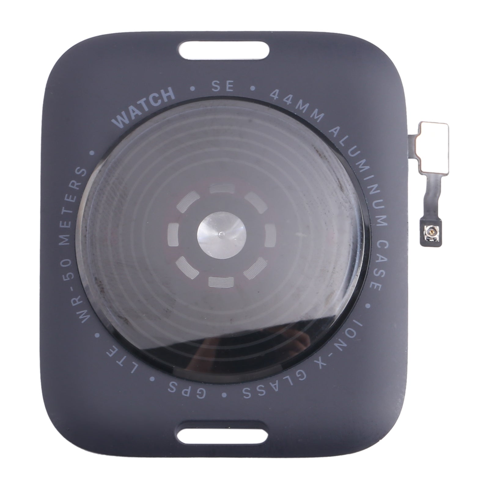 For Apple Watch SE 2022 44mm LTE Edition Rear Housing Glass Cover with Cable (Midnight)