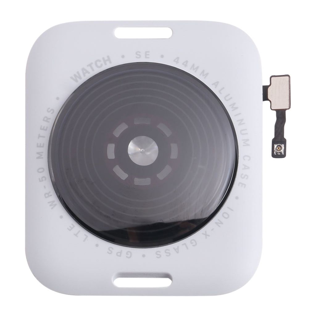 For Apple Watch SE 2022 44mm LTE Edition Rear Housing Glass Cover with Cable (Silver)