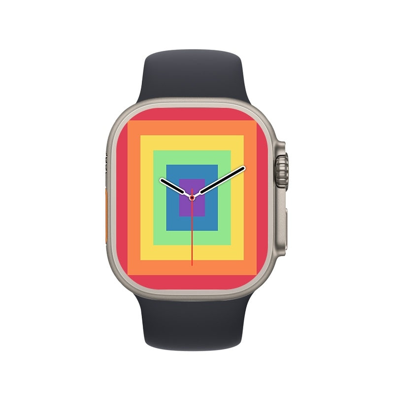 T800 Ultra 1.99 inch Silicone Band Smart Watch Support Heart Rate / ECG (Black)