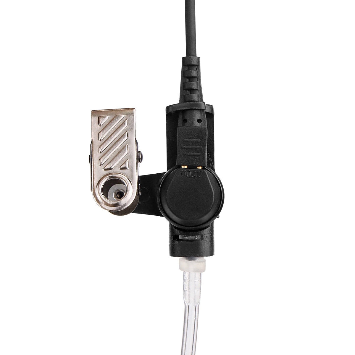 TK 2 Pin Long Clip Air Guide Covert Acoustic Tube Earpiece Speaker Microphone for H-777 / RT-5R / RT-5RV / RT-B6