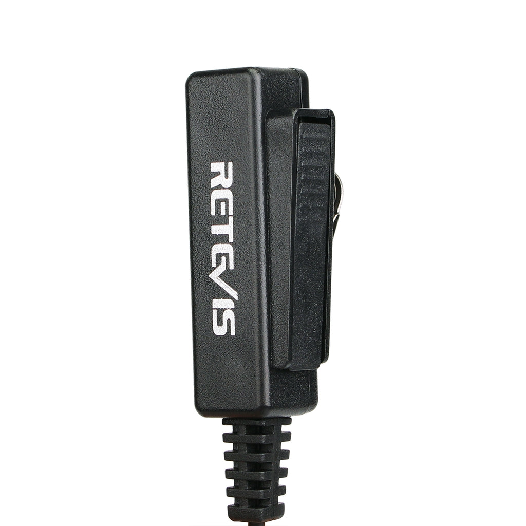 M 2 Pin Long Clip Air Guide Covert Acoustic Tube Earpiece Speaker Microphone