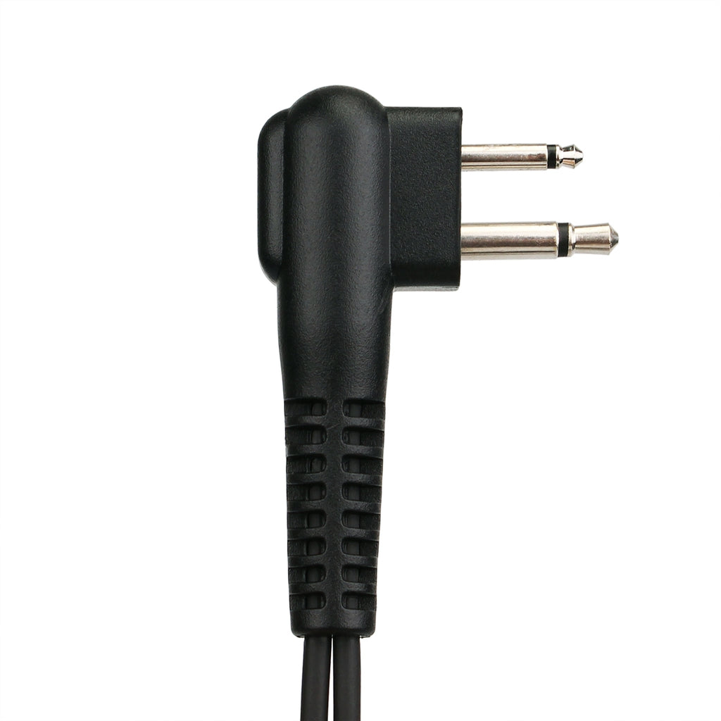 M 2 Pin Long Clip Air Guide Covert Acoustic Tube Earpiece Speaker Microphone