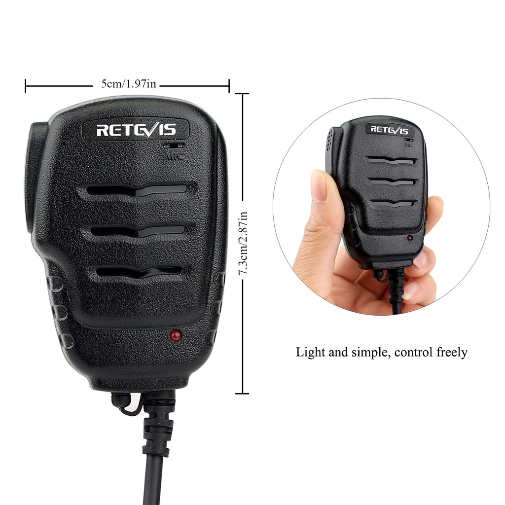 RS-111 M 2 Pin Remote Speaker Microphone for H777/UV5R/RT21