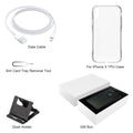 [HK Warehouse] For iPhone X TPU Case + Desk Holder + Data Cable + Sim Card Tray Removal Tool + Gift Box