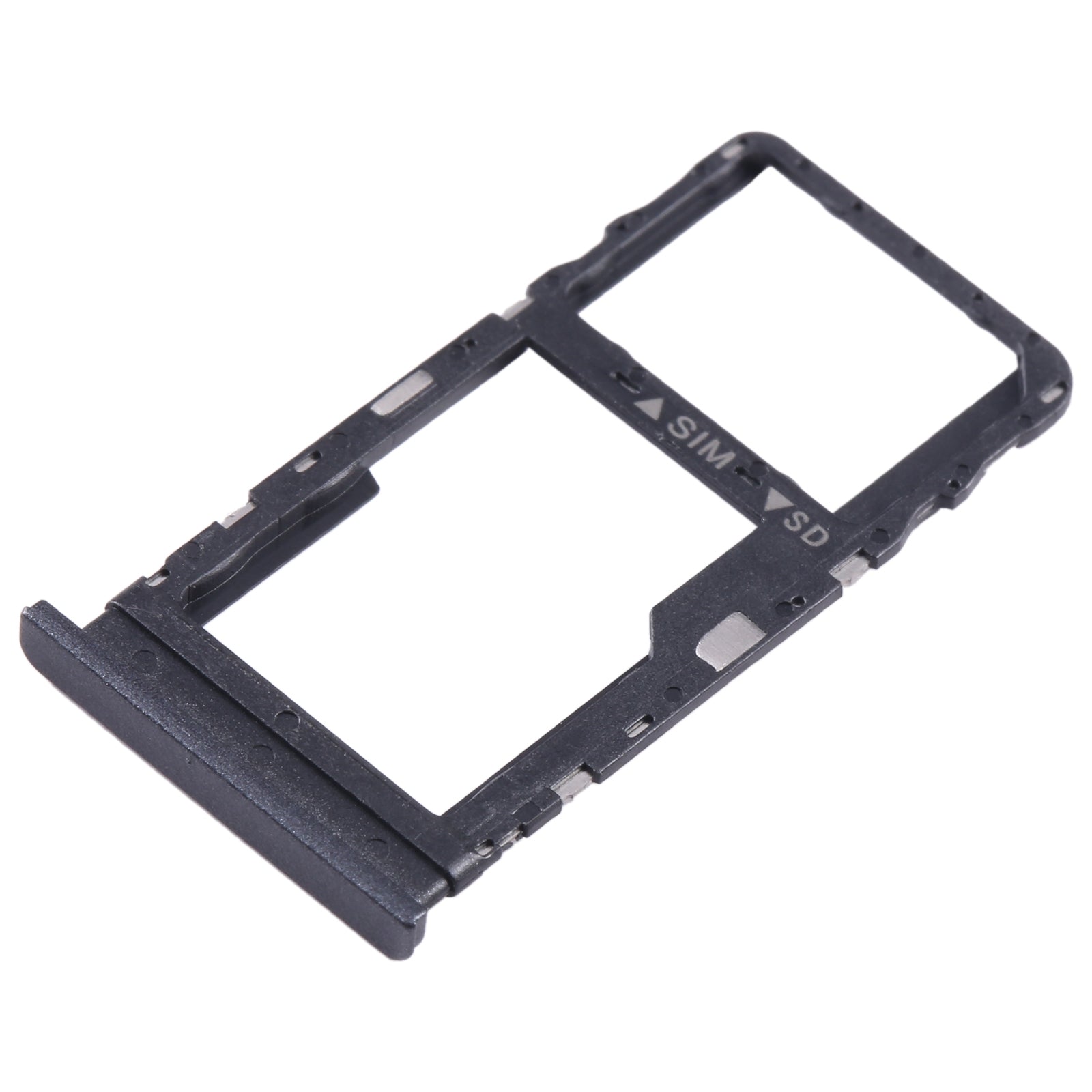 For TCL 40 SE Original SIM + Micro SD Card Tray(Black)