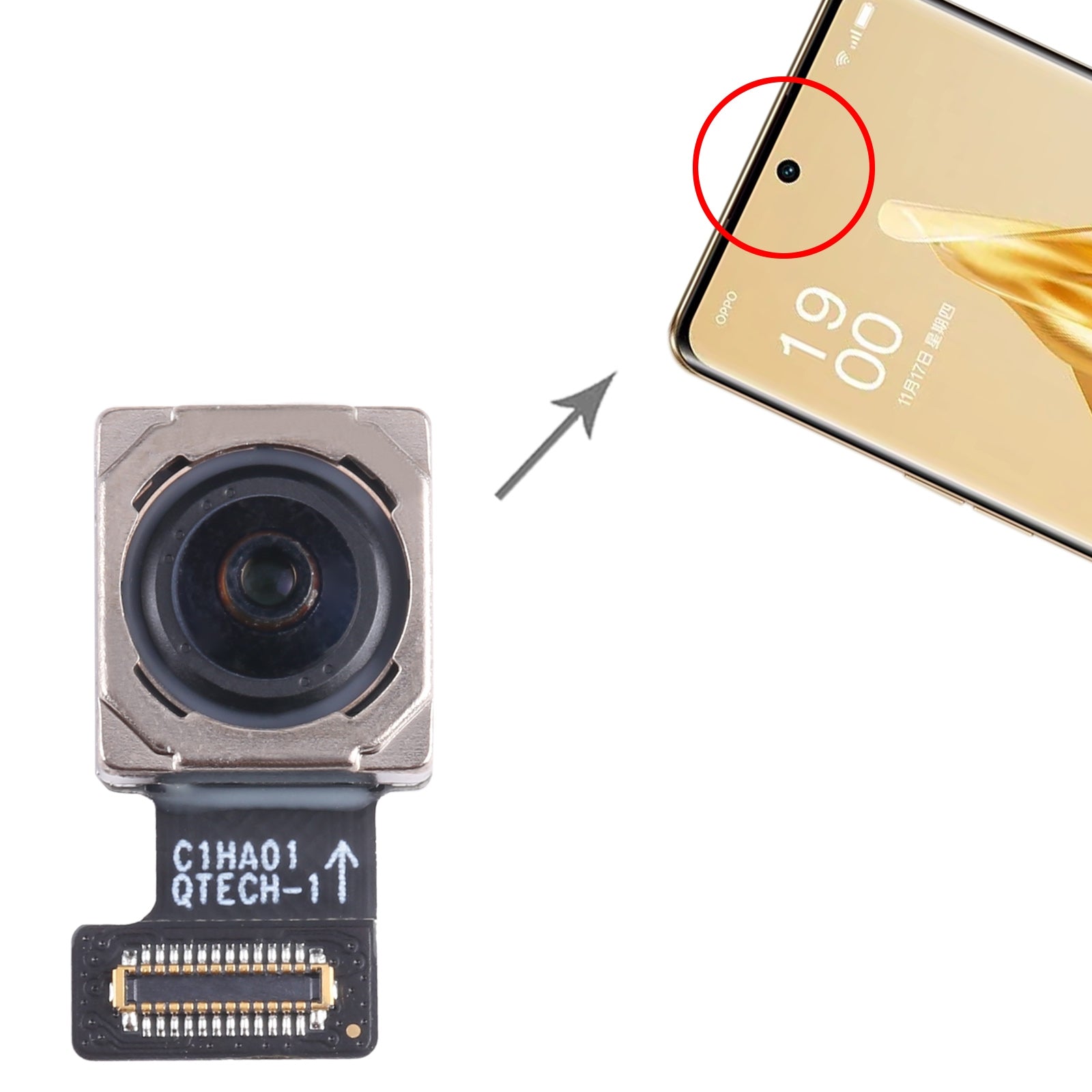 For OPPO Reno9 Original Front Facing Camera