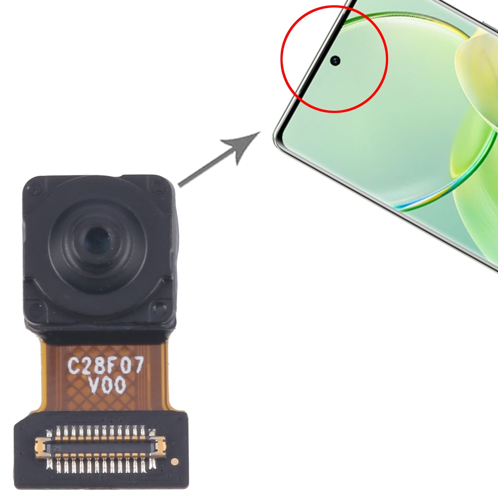 For vivo Y100 China Original Main Front Facing Camera