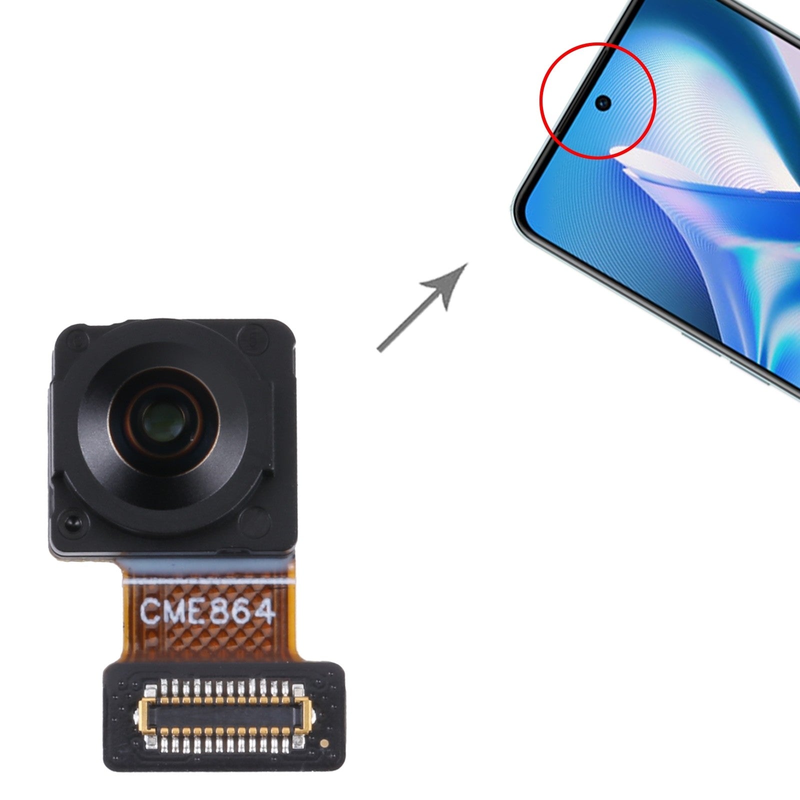 For OnePlus 10R Front Facing Camera