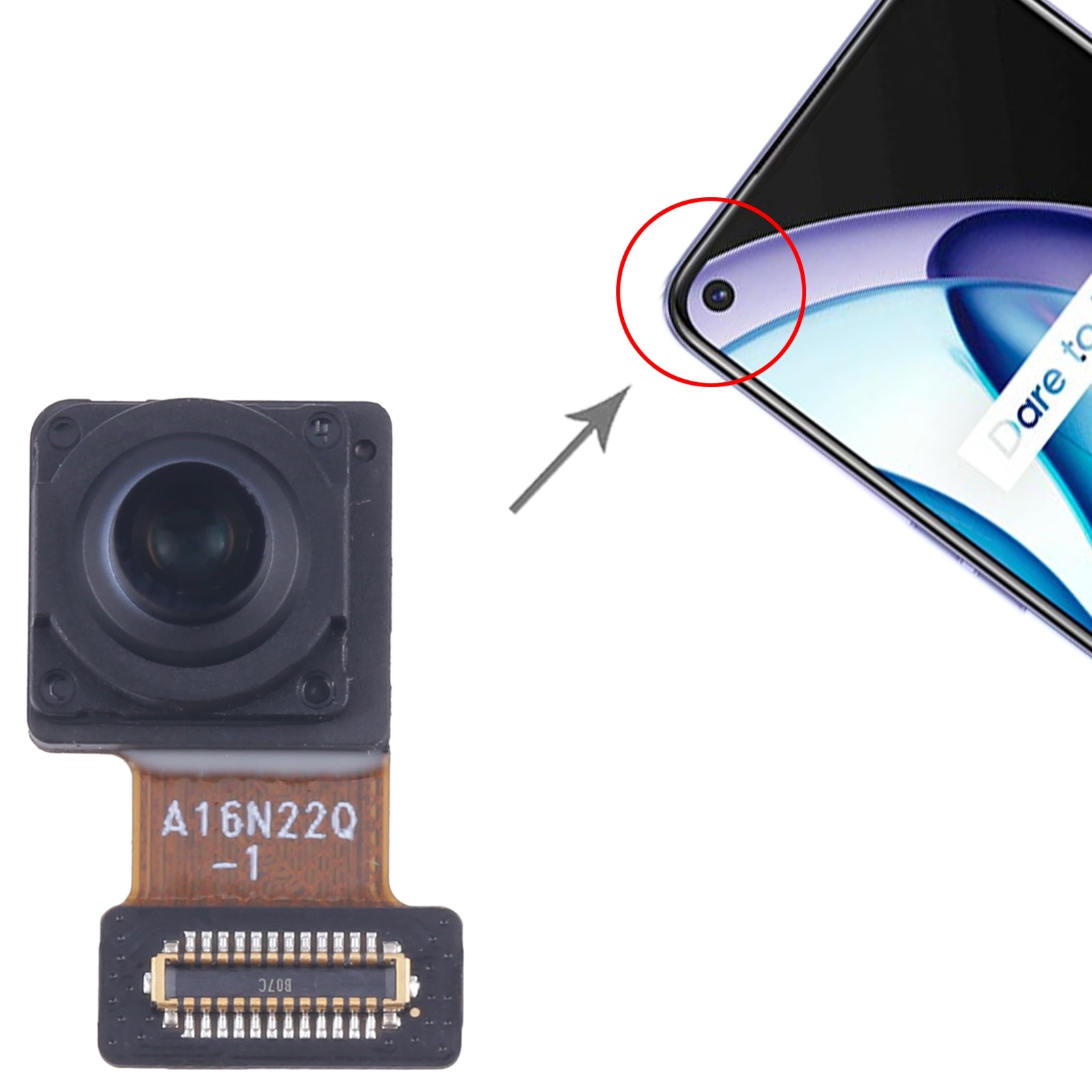 For Realme Q3T Original Front Facing Camera