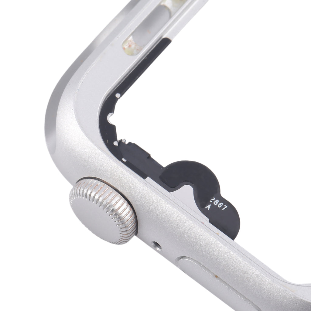 For Apple Watch Series 4 40MM LTE Aluminium Alloy Middle Frame Bezel Plate with Crown Spin Axis Flex Cable(Silver)