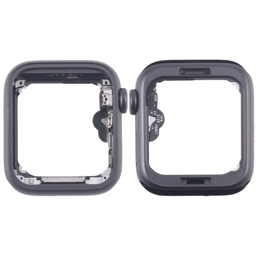 For Apple Watch Series 5 40MM LTE Aluminium Alloy Middle Frame Bezel Plate with Crown Spin Axis Flex Cable(Grey)
