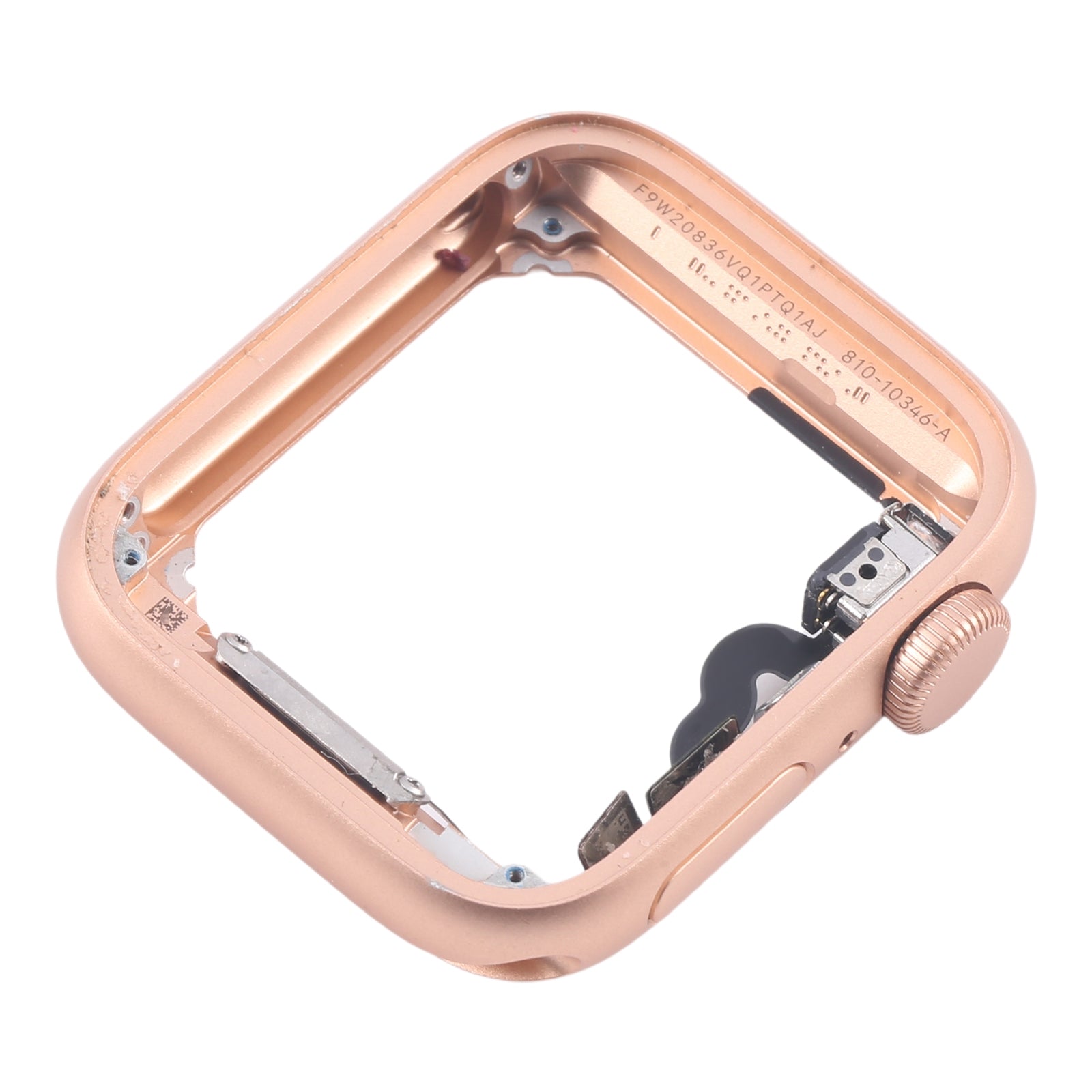 For Apple Watch SE 2020 40MM GPS Aluminium Alloy Middle Frame Bezel Plate with Crown Spin Axis Flex Cable(Gold)