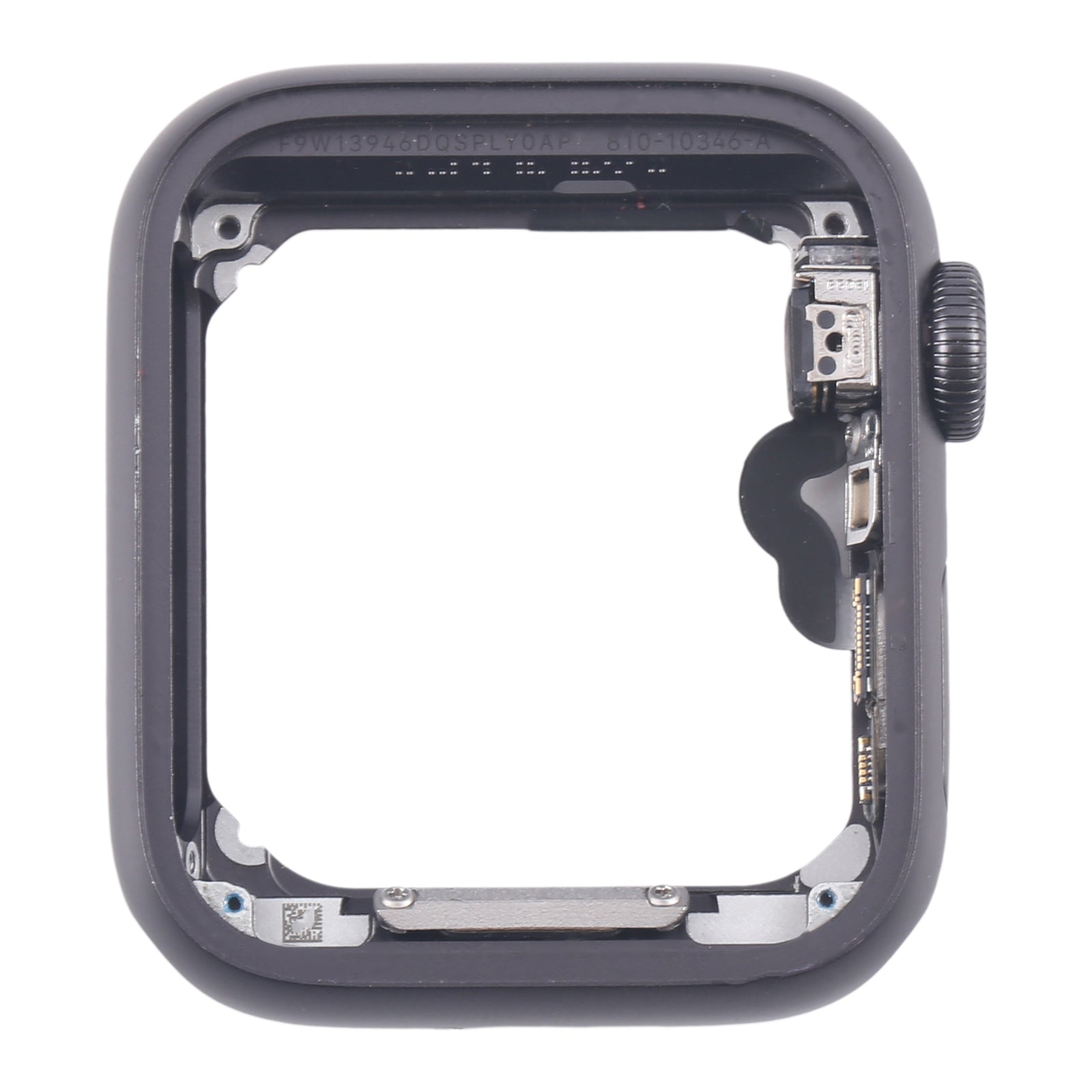 For Apple Watch Series SE 2020 44MM LTE Aluminium Alloy Middle Frame Bezel Plate with Crown Spin Axis Flex Cable(Grey)