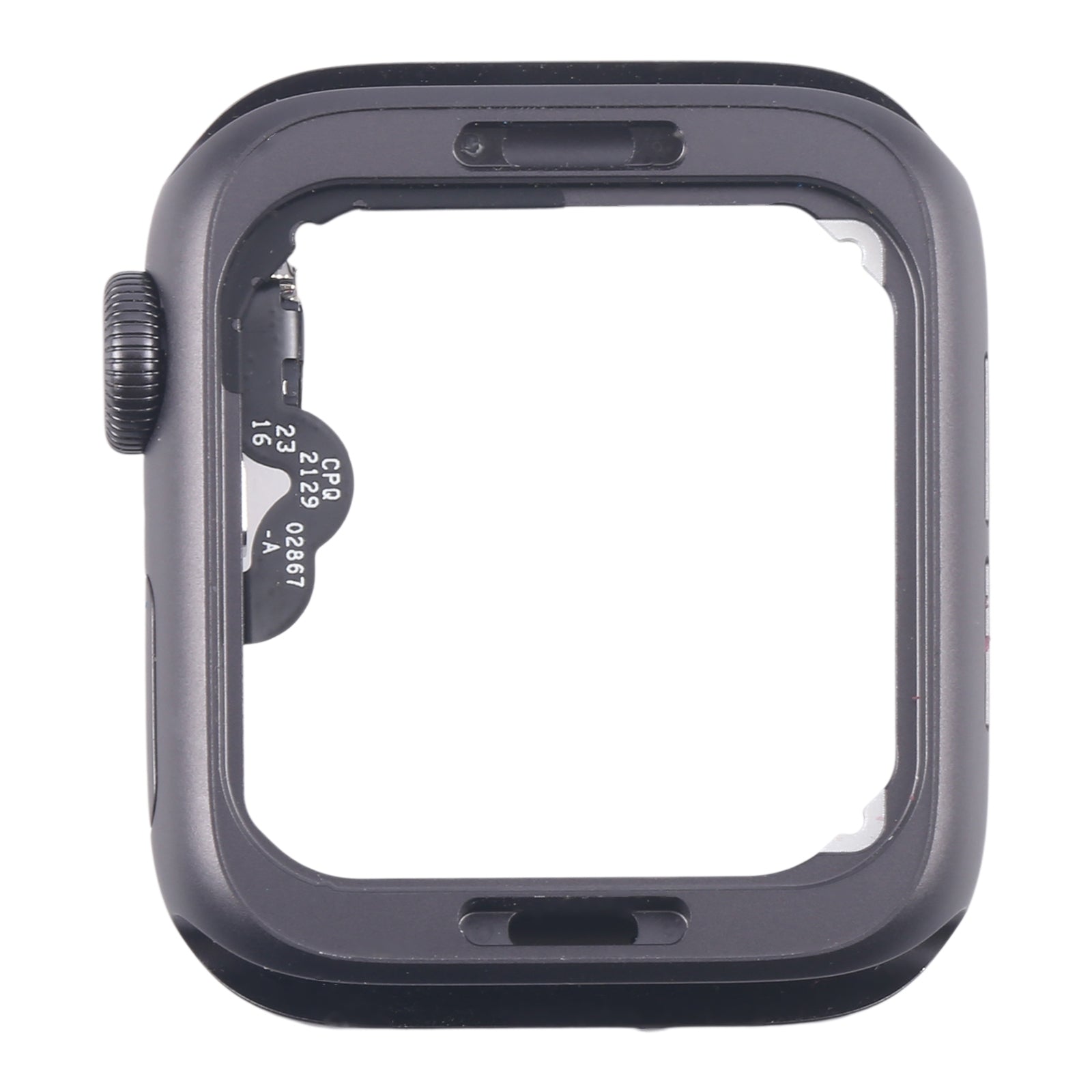 For Apple Watch Series 4 44MM GPS Aluminium Alloy Middle Frame Bezel Plate with Crown Spin Axis Flex Cable(Grey)