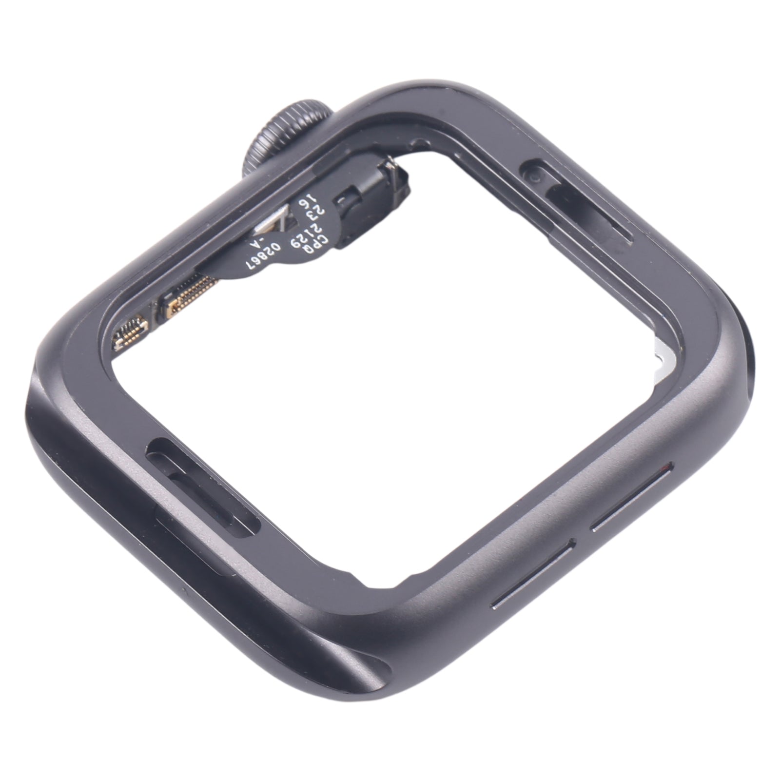 For Apple Watch Series 4 44MM GPS Aluminium Alloy Middle Frame Bezel Plate with Crown Spin Axis Flex Cable(Grey)