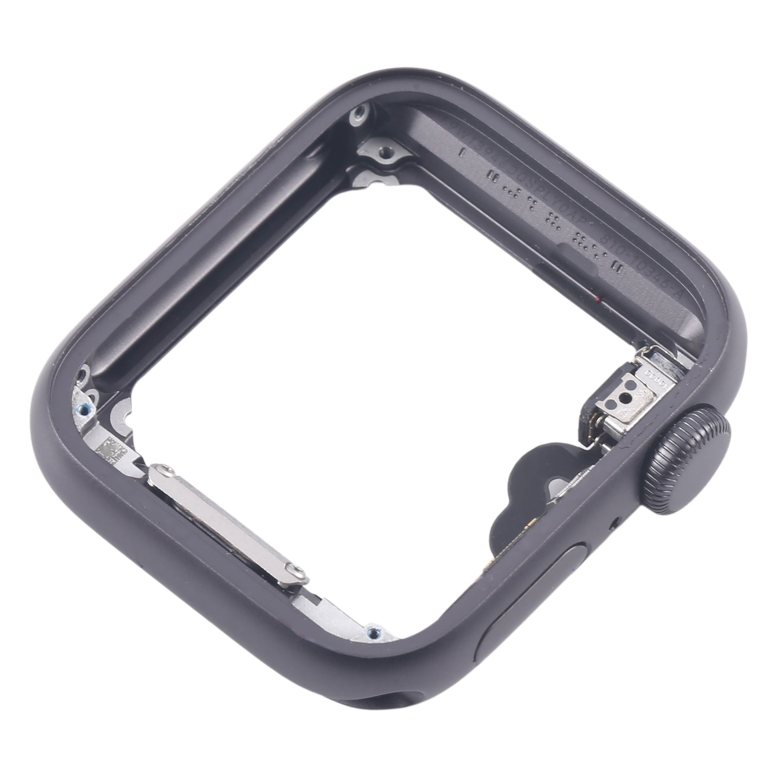 For Apple Watch Series 5 44MM GPS Aluminium Alloy Middle Frame Bezel Plate with Crown Spin Axis Flex Cable(Grey)