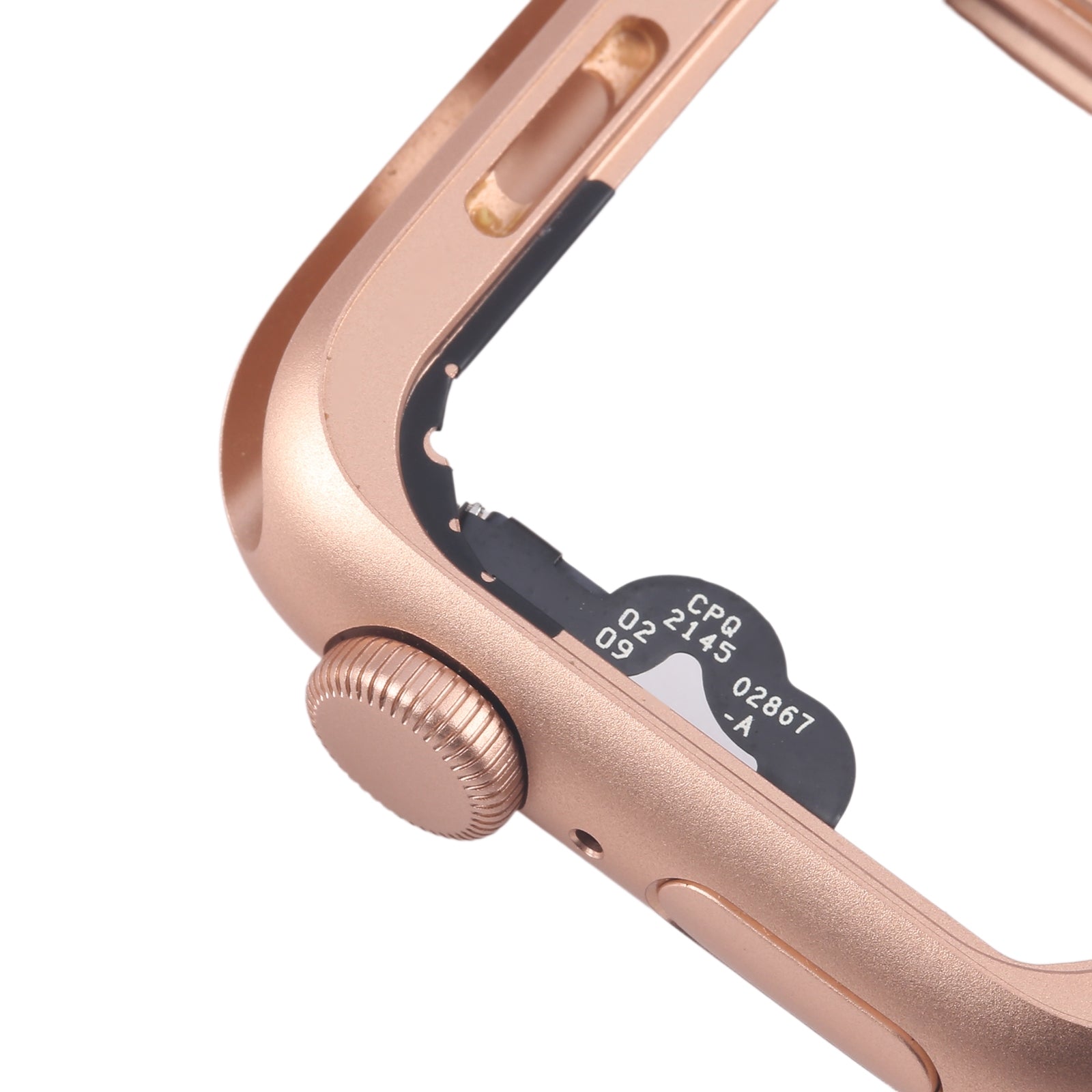 For Apple Watch Series 5 44MM GPS Aluminium Alloy Middle Frame Bezel Plate with Crown Spin Axis Flex Cable(Gold)