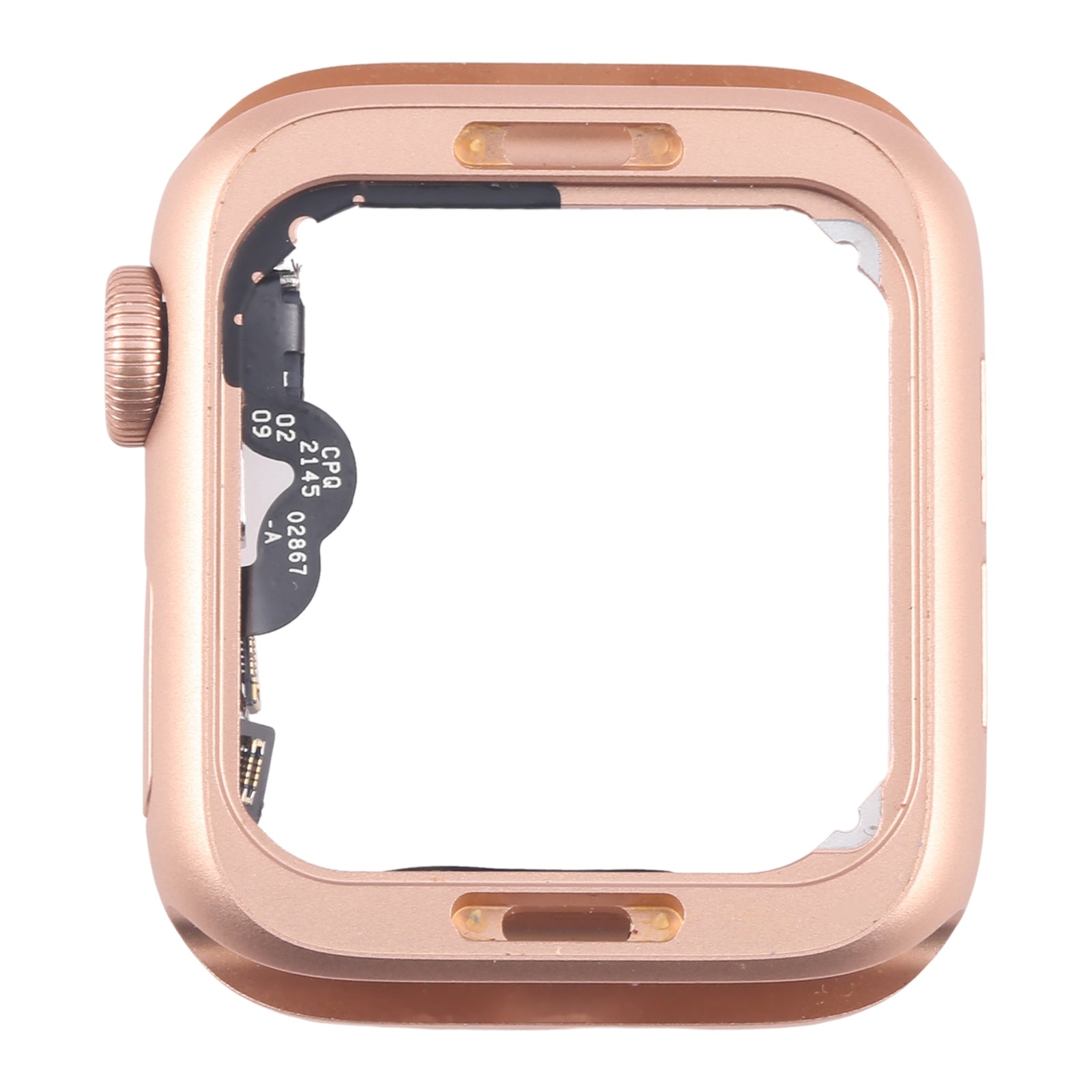 For Apple Watch SE 2020 44MM GPS Aluminium Alloy Middle Frame Bezel Plate with Crown Spin Axis Flex Cable(Gold)