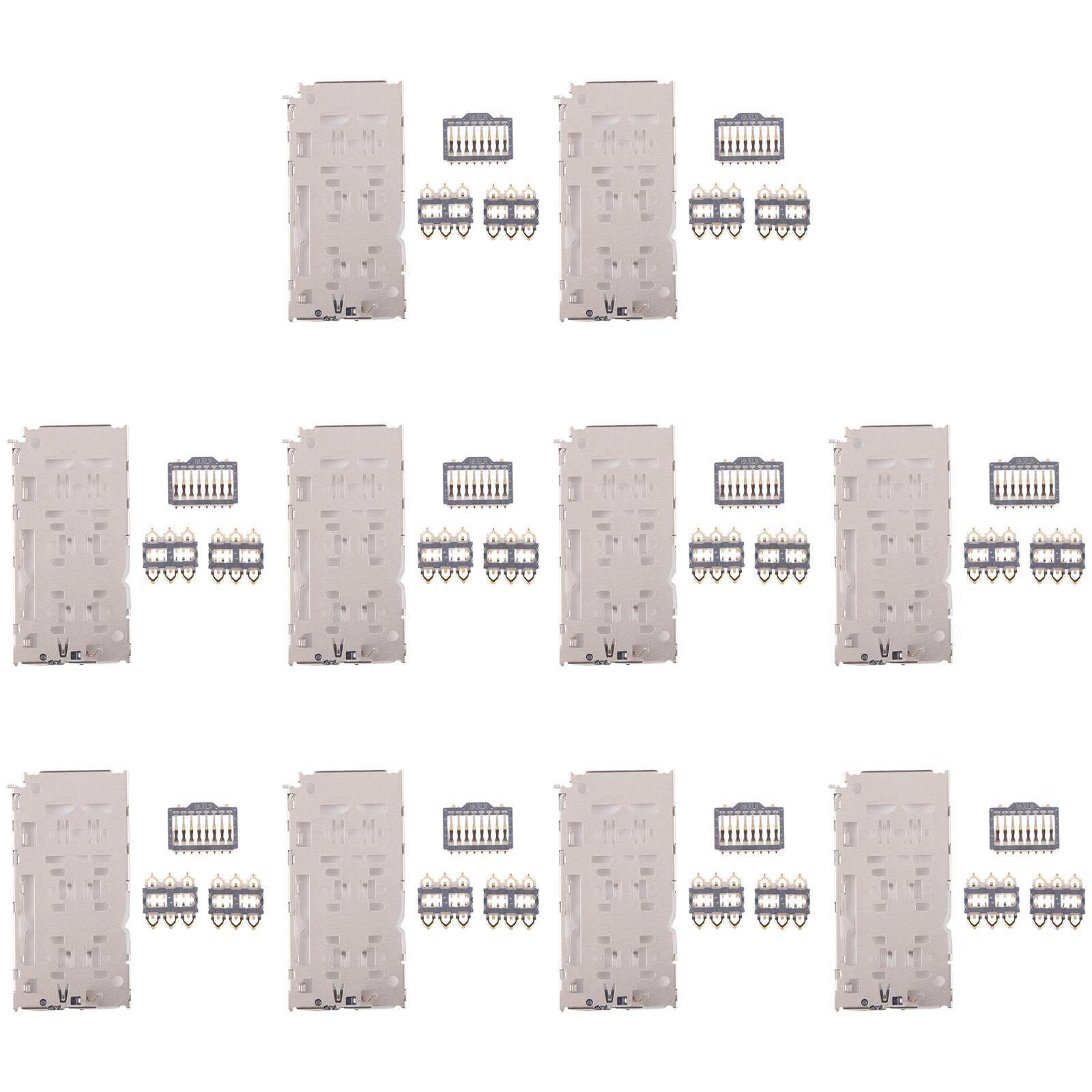 For Galaxy A20 SM-A205 10pcs Original SIM + Micro SD Card Reader
