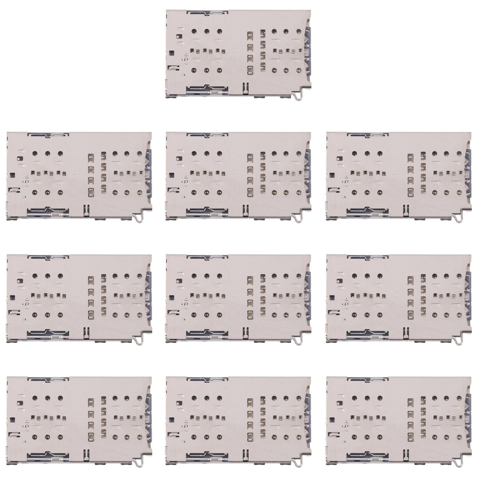 For Galaxy S7 SM-G930 10pcs Original SIM + Micro SD Card Reader