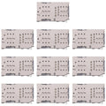 For Galaxy S8+ SM-G955 10pcs Original SIM + Micro SD Card Reader