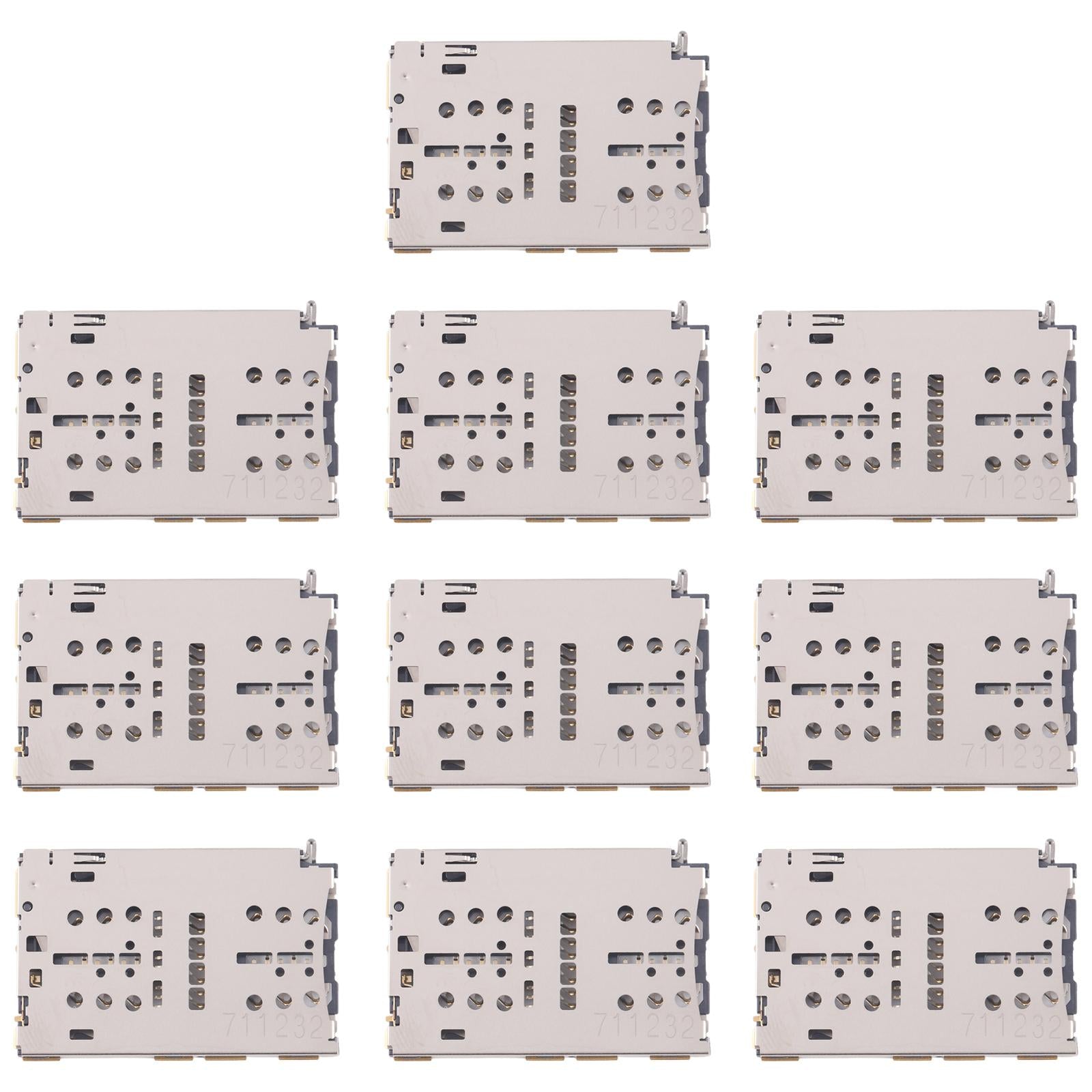 For Huawei P10 Plus 10pcs Original SIM + Micro SD Card Reader