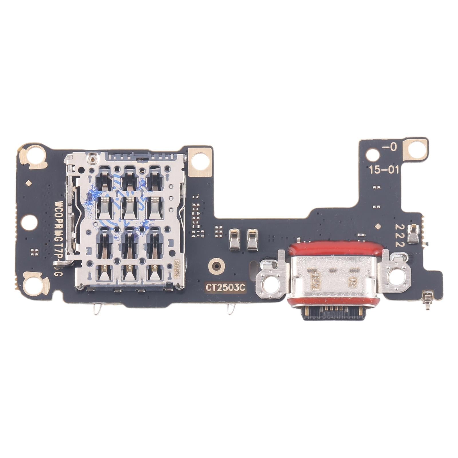 For Realme GT7 Pro Racing Charging Port Board With SIM Card Holder Socket, Not Supporting Fast Charging