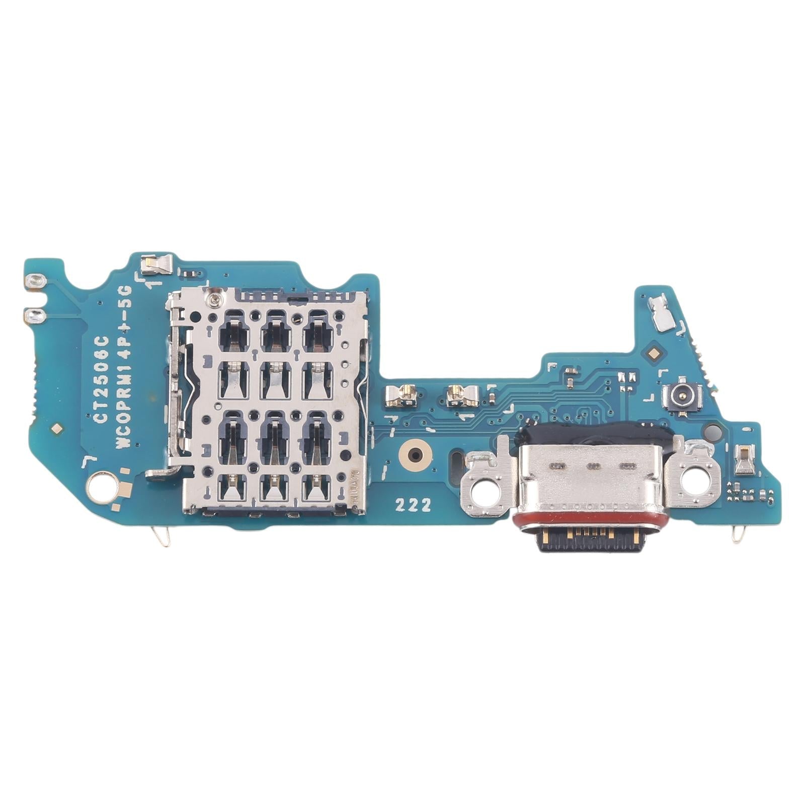 For Realme 14 Pro+ 5G RMX5051 Charging Port Board With SIM Card Holder Socket, Not Supporting Fast Charging