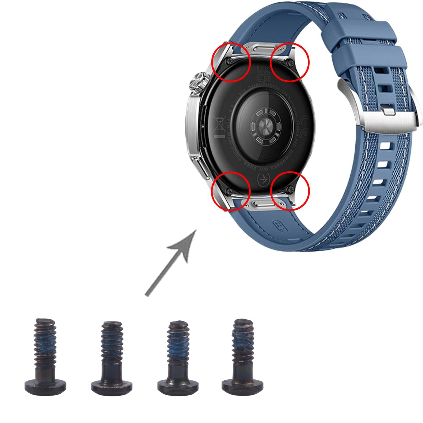 For Huawei Watch GT 6 46mm Original Back Cover Screw Set