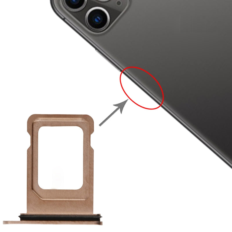 SIM Card Tray + SIM Card Tray for iPhone 11 Pro Max / 11 Pro(Gold)