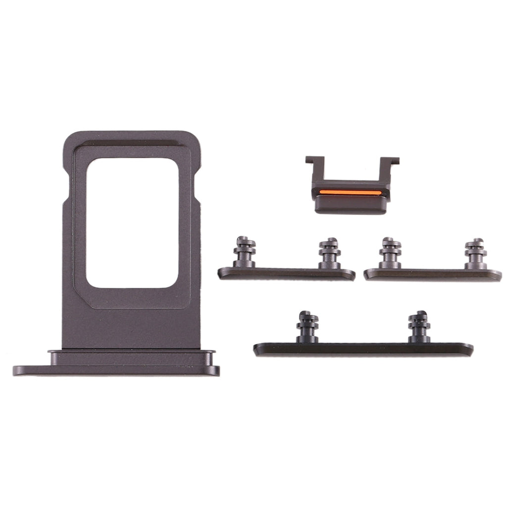 SIM Card Tray + Side Key for iPhone 11(Black)