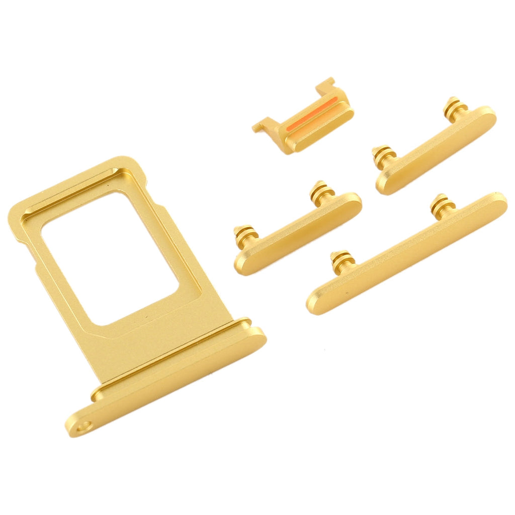 SIM Card Tray + Side Key for iPhone 11(Yellow)