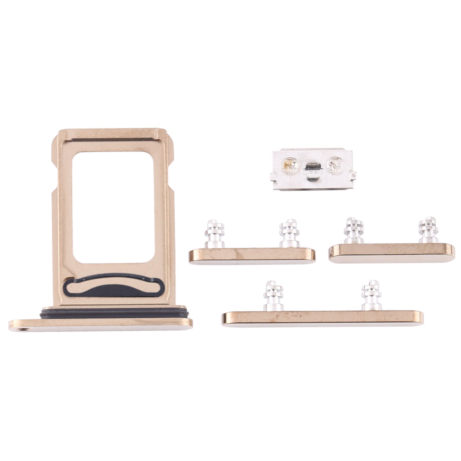 SIM Card Tray + SIM Card Tray + Side Keys for iPhone 12 Pro(Gold)