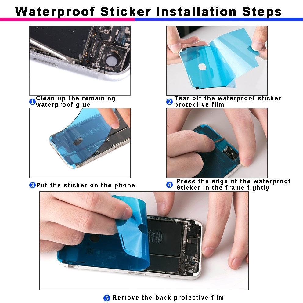 10 PCS Front Housing Adhesive for iPhone 12 Pro Max