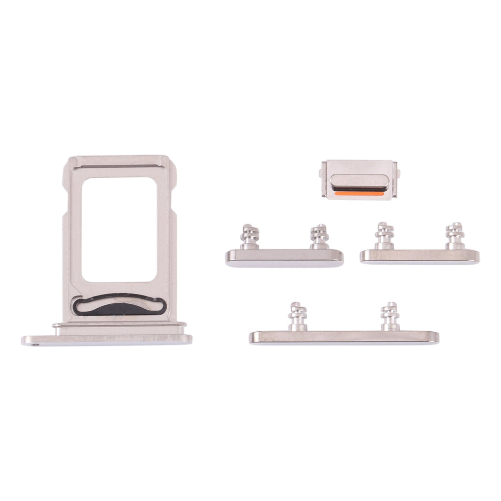 SIM Card Tray + SIM Card Tray + Side Keys for iPhone 13 Pro(Silver)