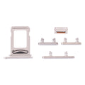 SIM Card Tray + SIM Card Tray + Side Keys for iPhone 13 Pro(Silver)