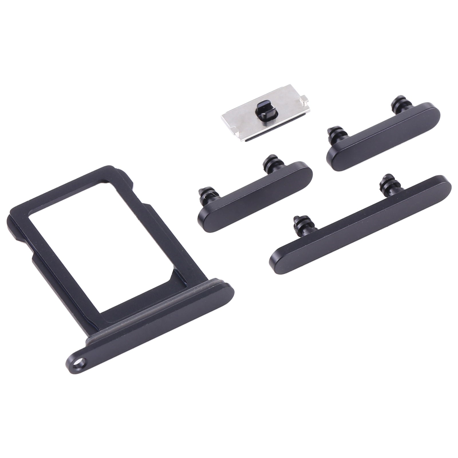 SIM Card Tray + Side Keys for iPhone 12 Mini(Black)