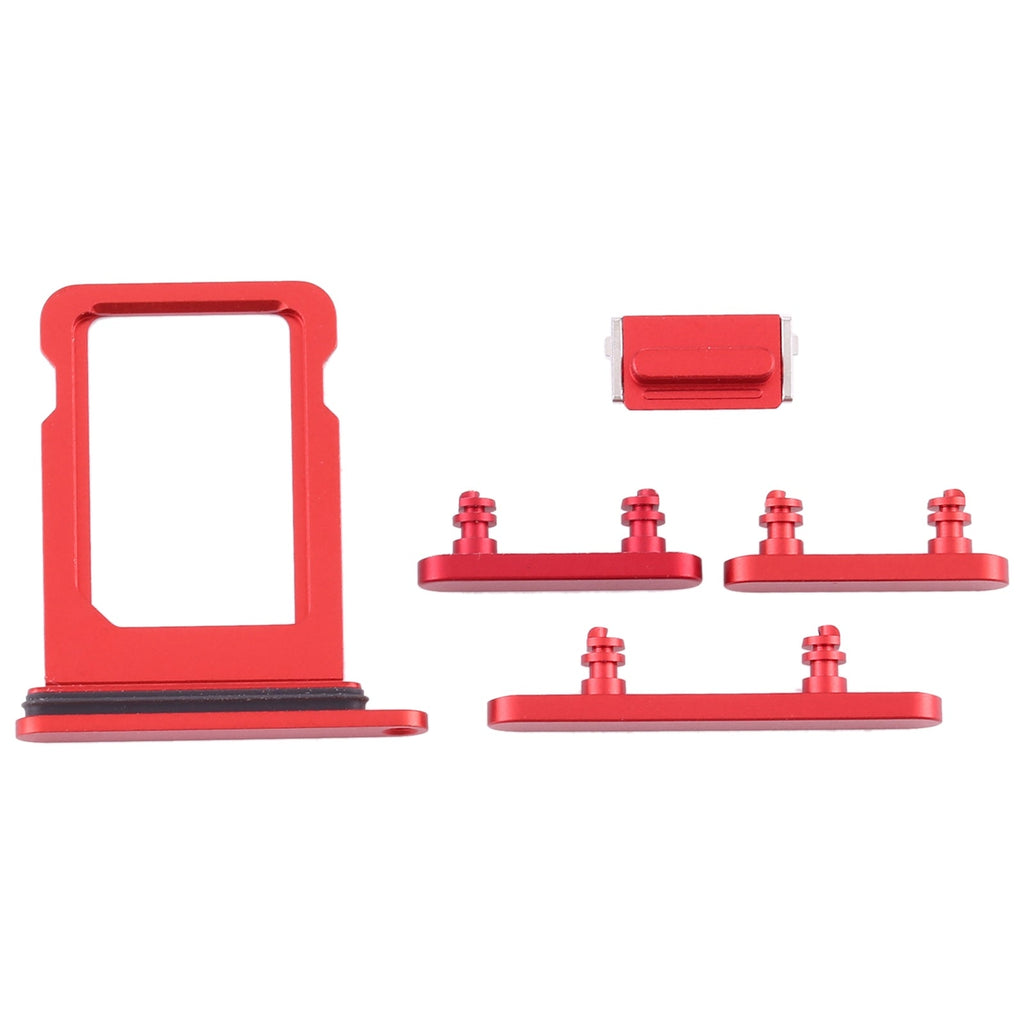 SIM Card Tray + Side Keys for iPhone 12 Mini(Red)