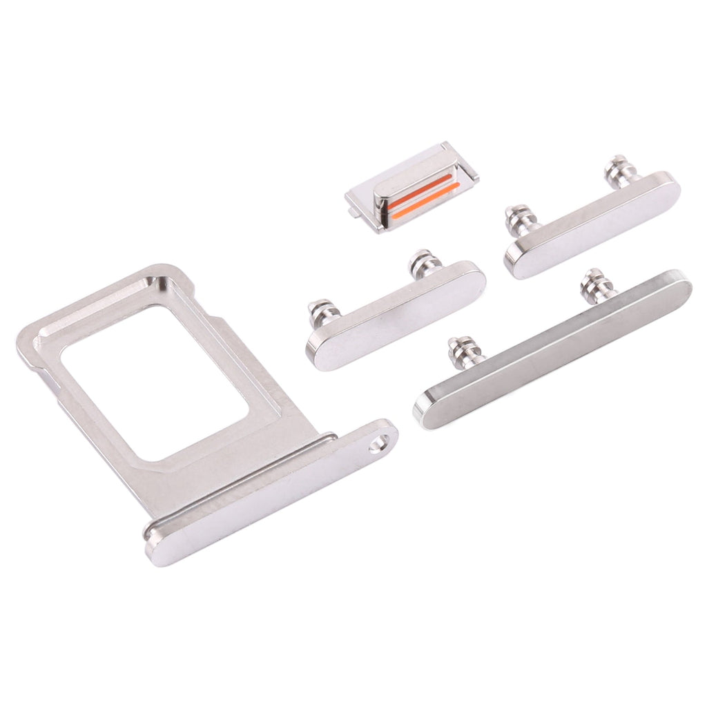 SIM Card Tray + SIM Card Tray + Side Keys for iPhone 12 Pro Max(White)