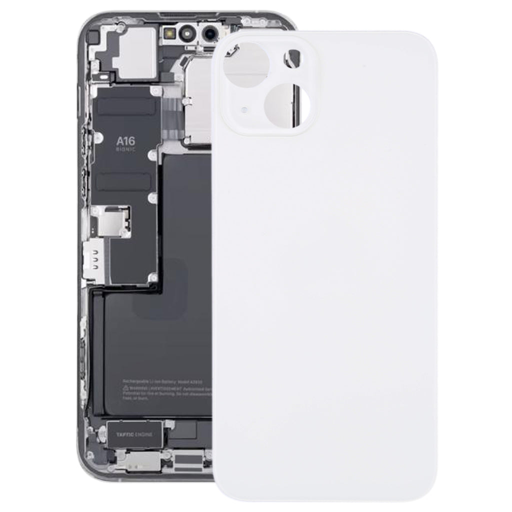 For iPhone 14 Plus Battery Back Cover(Silver)