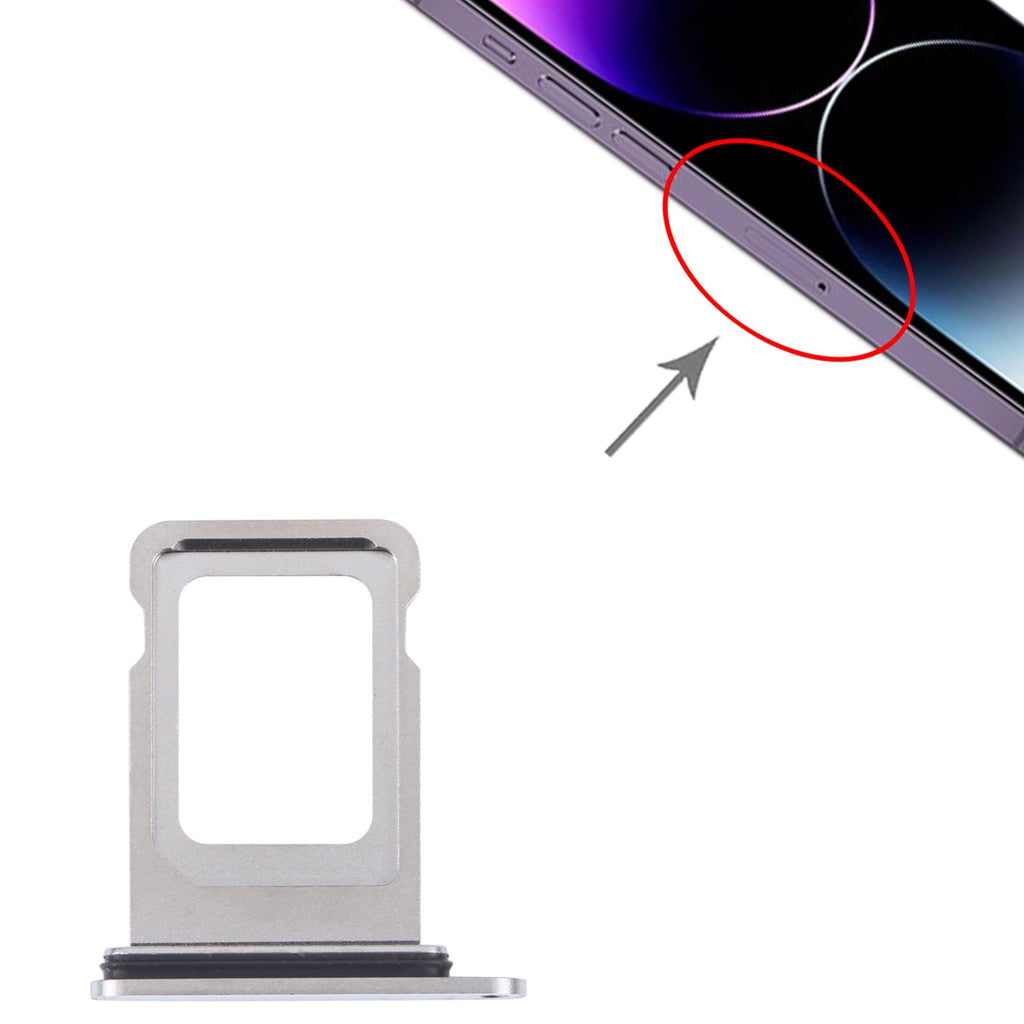 SIM+SIM Card Tray for iPhone 14 Pro (Silver)
