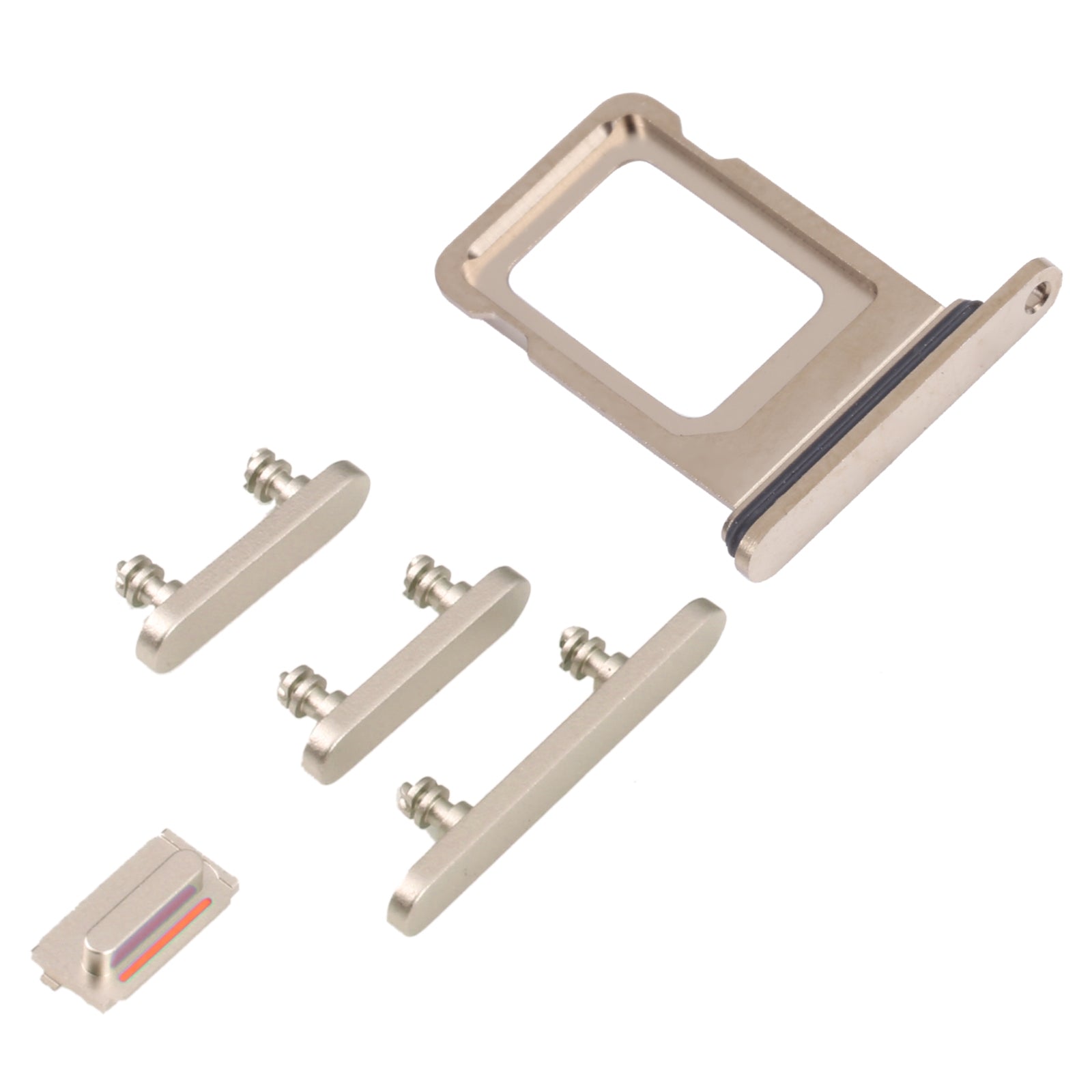 SIM Card Tray + SIM Card Tray + Side Keys for iPhone 14 Pro (Gold)