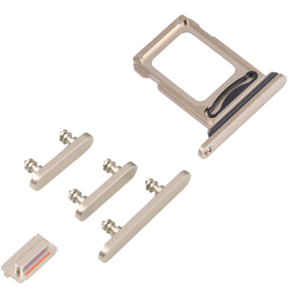 SIM Card Tray + SIM Card Tray + Side Keys for iPhone 14 Pro (Gold)