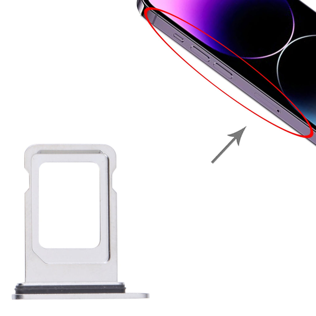 SIM Card Tray for iPhone 14 Pro Max (Silver)