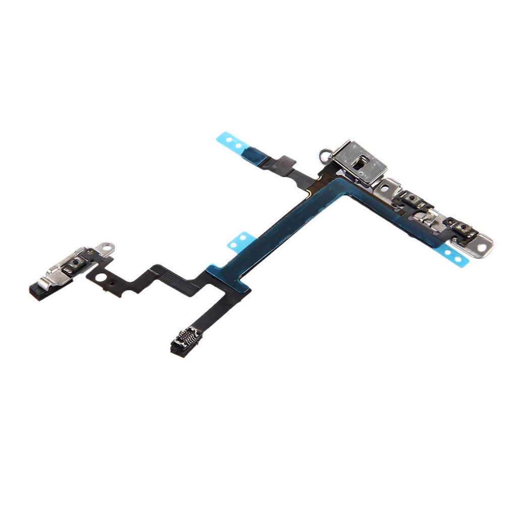 Power Button & Volume Button Flex Cable with Brackets for iPhone 5