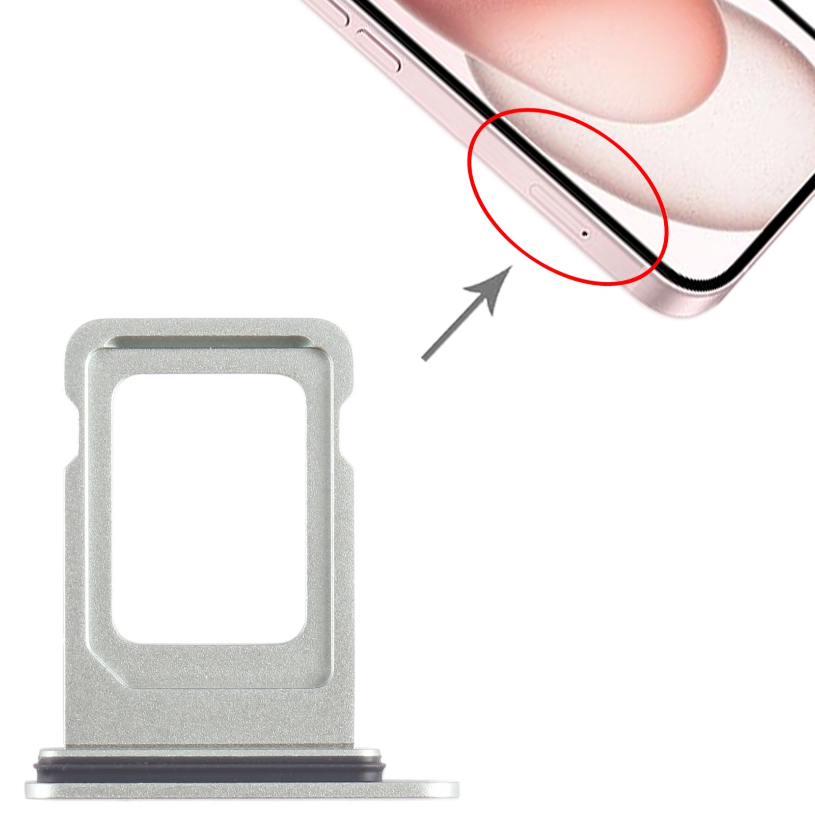 For iPhone 15 Plus SIM Card Tray (Green)