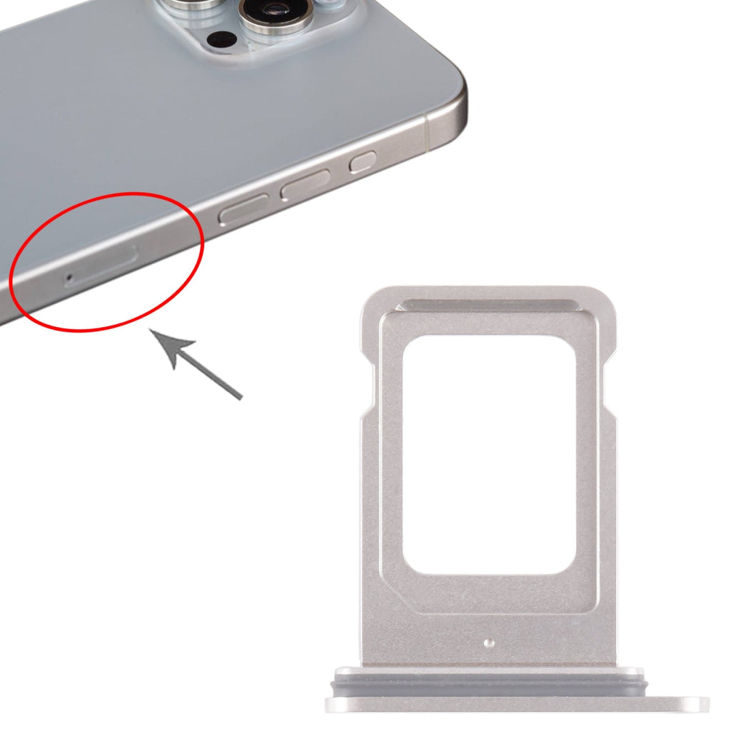 For iPhone 15 Pro SIM Card Tray (White)