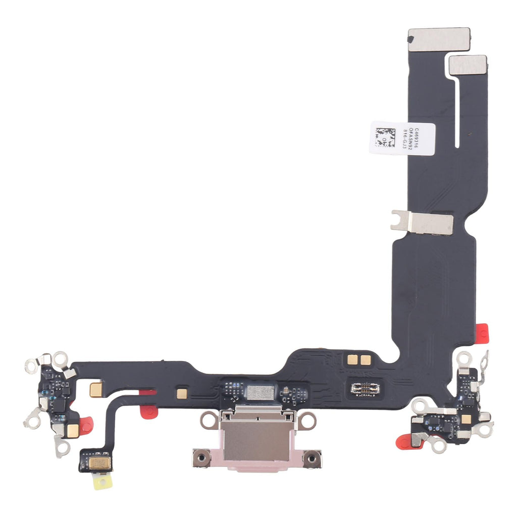 For iPhone 15 Plus Charging Port Flex Cable (Pink)